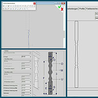 Compass Software allows users to import balusters from different manufacturers via DXF data or draw them individually. 