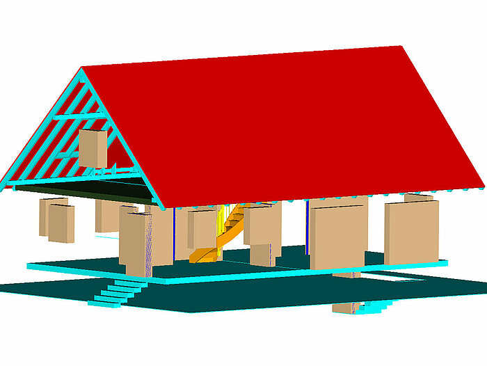 	 With Compass Software it is possible to export stairs in IFC and 3D DXF format.