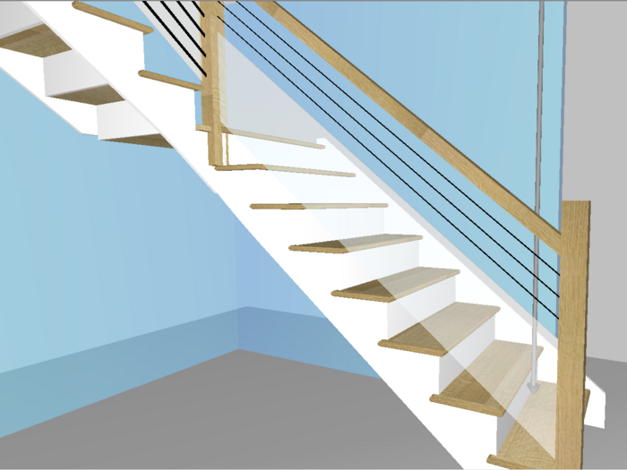 Starting with Compass Software version 10.7.11.0 it is possible to create double infills. These are combinations of ranch railings and glass infills. 