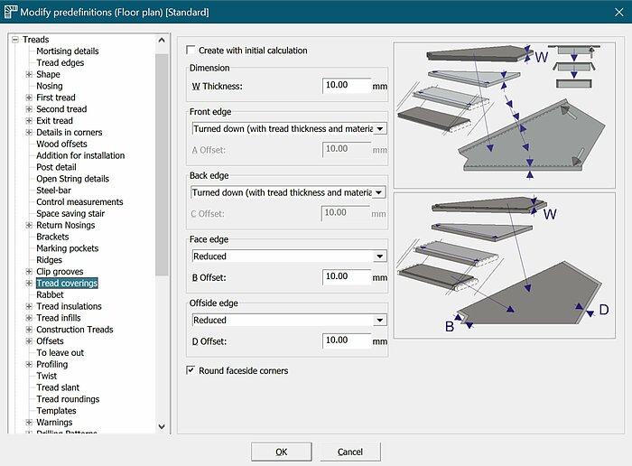 Compass Software now considers the material thickness of tread protective covering