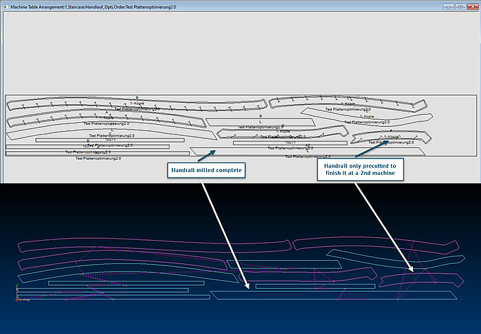 It is now possible to process handrails in nesting. 