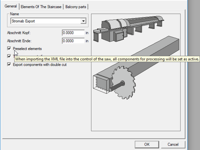 some menus, such as the Stromab properties, have been supplemented with additional quick tips.