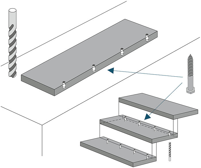 Folded Staircase Compass Software screws